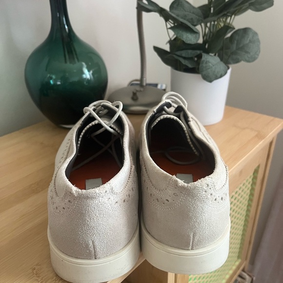 NEW Joseph Abboud Enea Taupe Suede Wingtip Oxfords Young Mens Shoes Size 7 - Picture 4 of 6